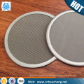 FDA 250 mesh stainless steel mesh water coffee filter small round metal disc